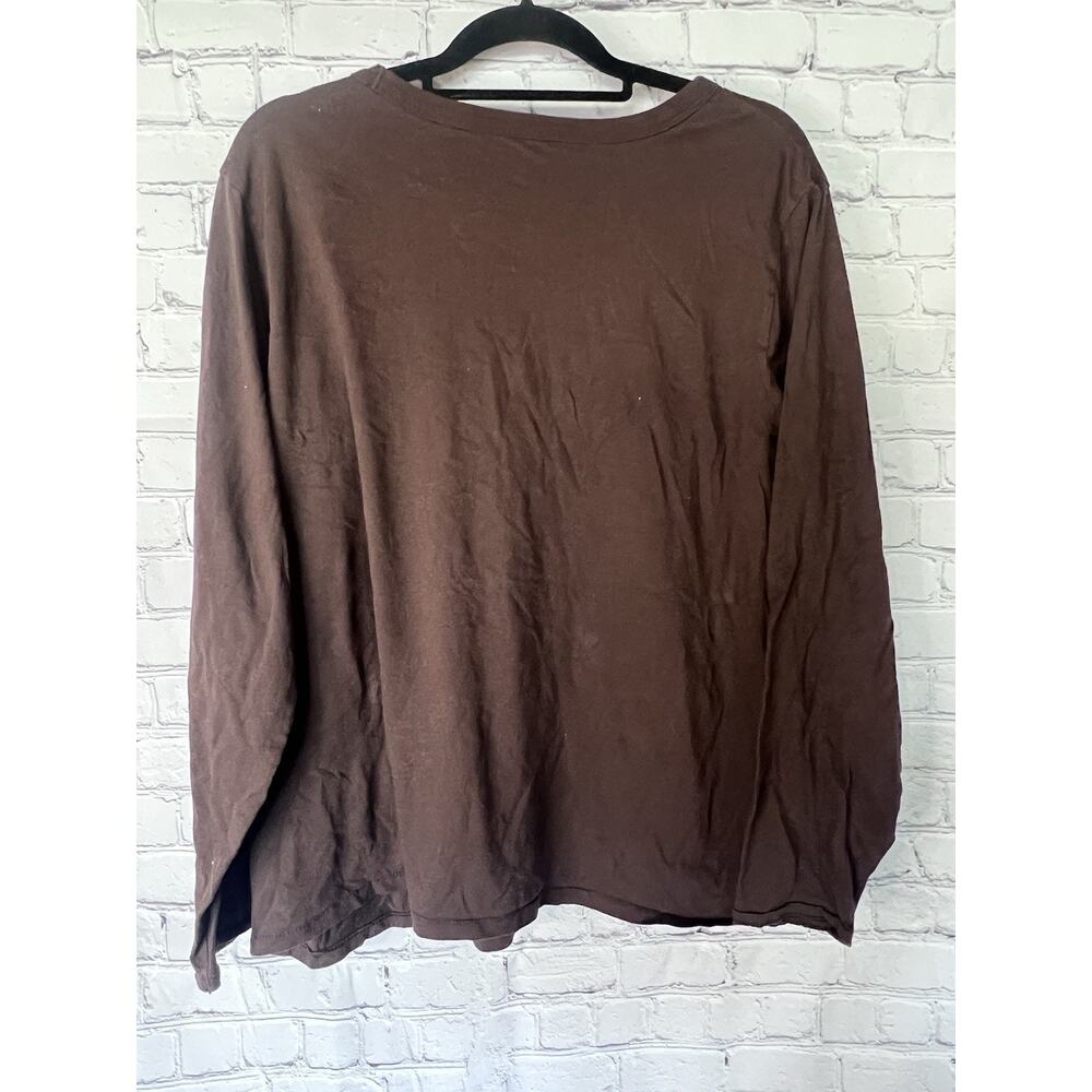 Old Navy Everywhere Long Sleeve Tee Brown Plus Size XXL